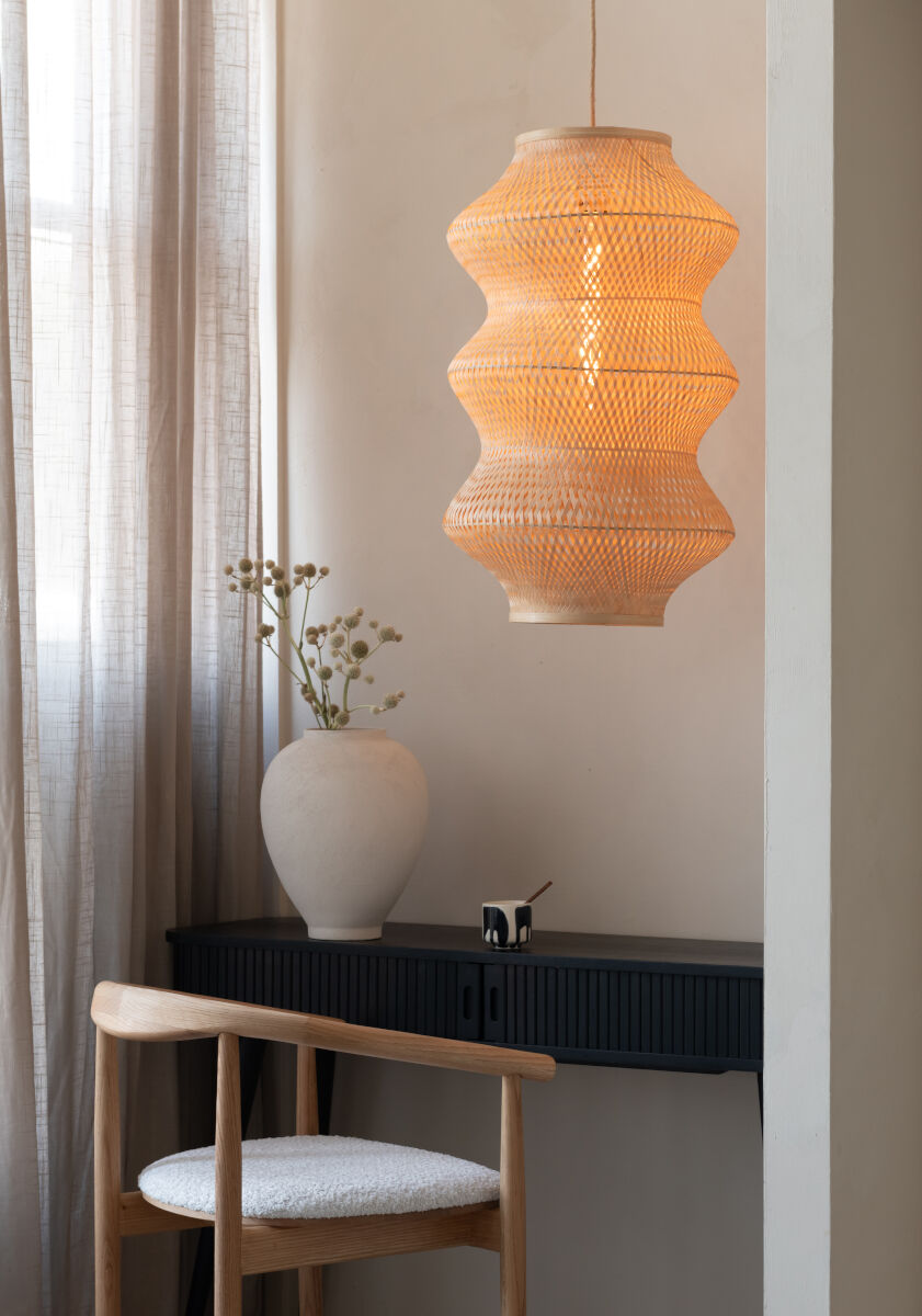 Barbados XL Pendant Light handmade from bamboo | malletandplane.com