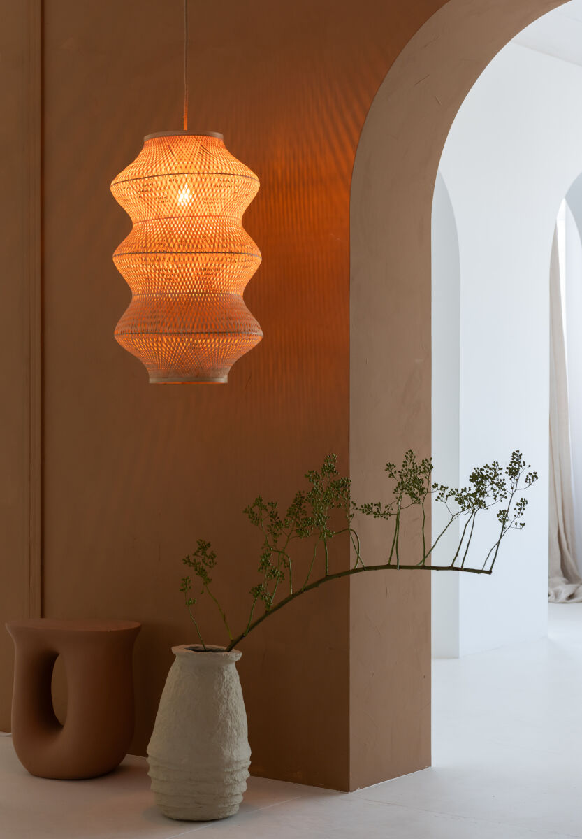Barbados XL Pendant Light handmade from bamboo | malletandplane.com