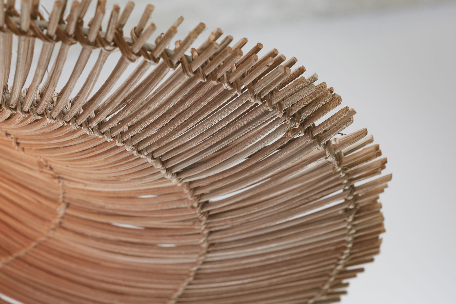 Cancun handwoven natural rattan pendant light | malletandplane.com