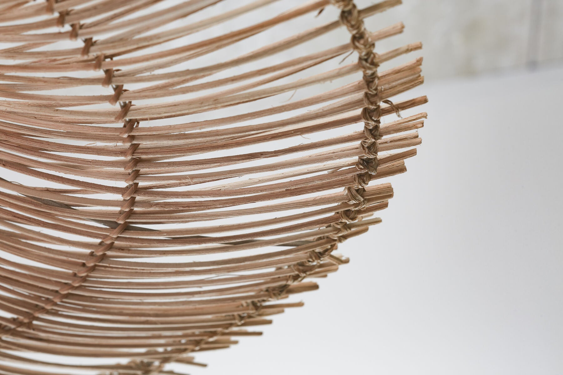 Cancun handwoven natural rattan pendant light | malletandplane.com