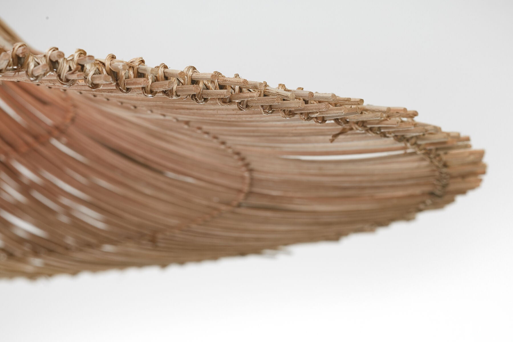 Cancun handwoven natural rattan pendant light | malletandplane.com