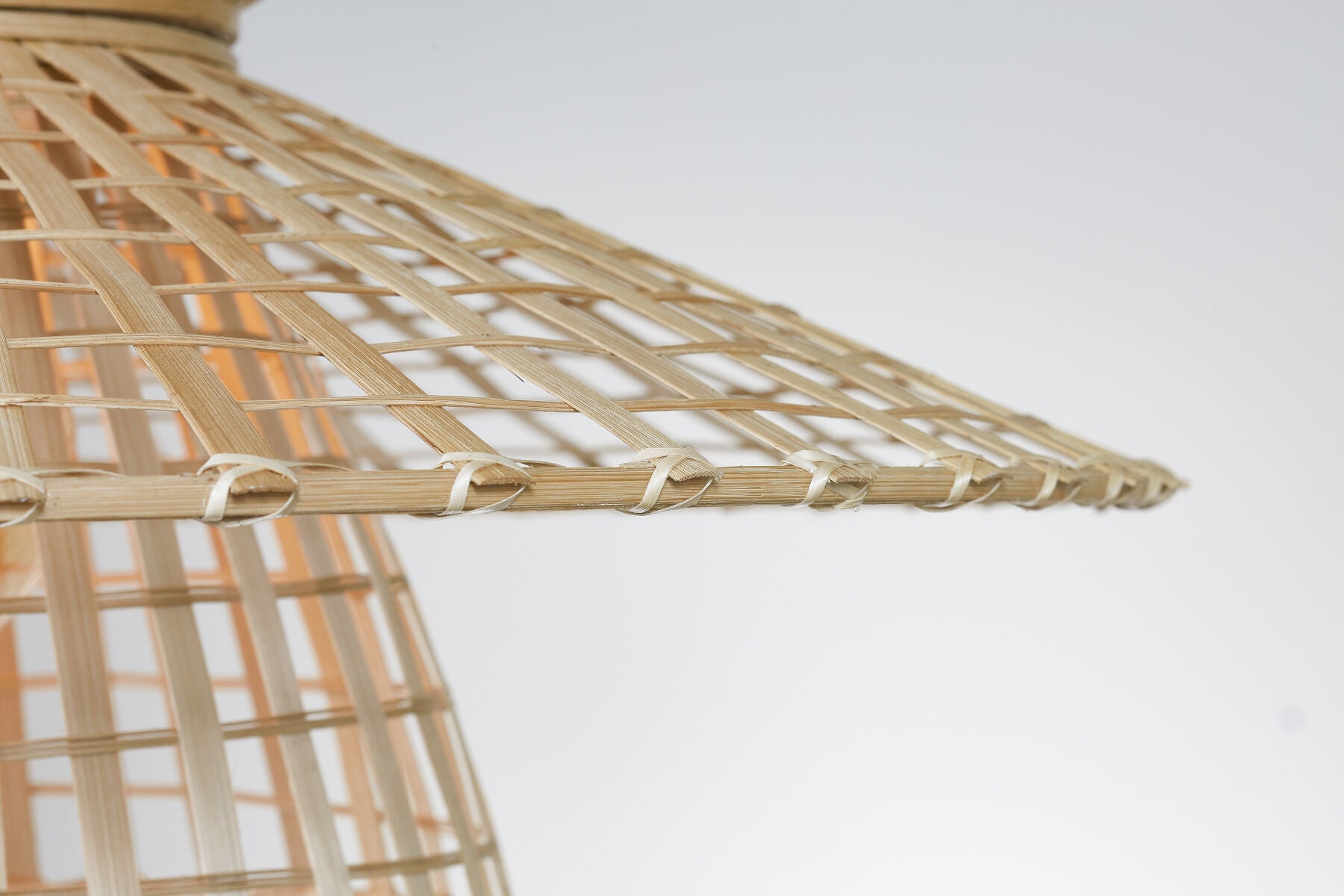 Machu Picchu handwoven bamboo pendant light | malletandplane.com