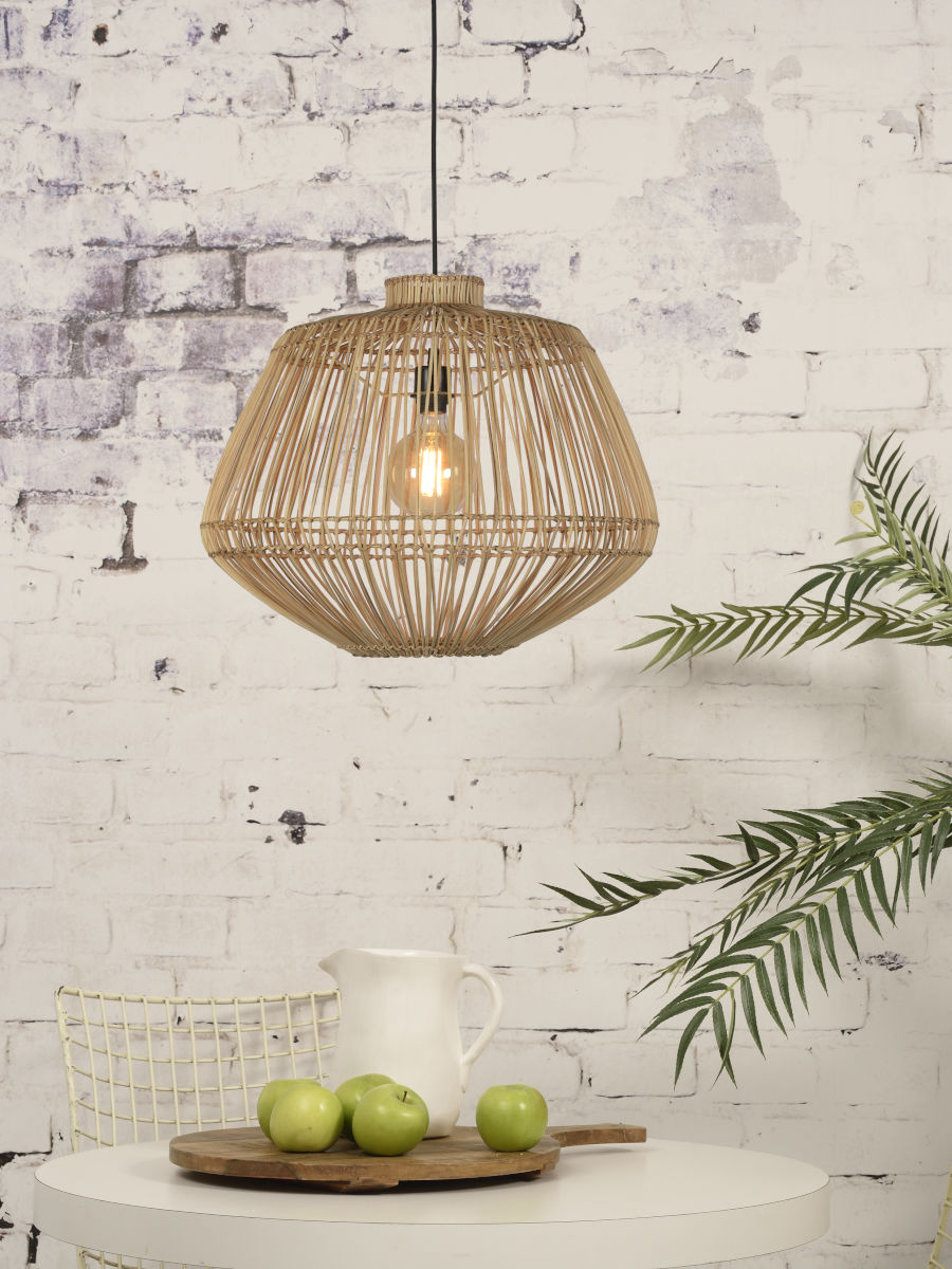 Madagascar hand woven rattan pendant light | malletandplane.com
