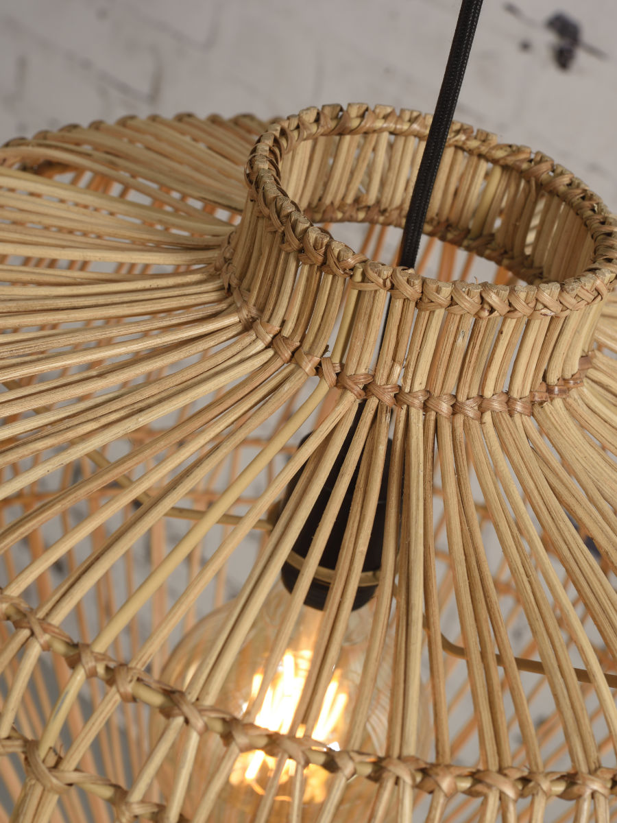 Madagascar hand woven rattan pendant light | malletandplane.com