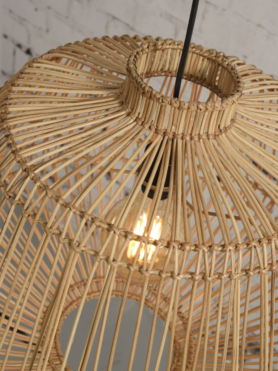Madagascar hand woven rattan pendant light | malletandplane.com