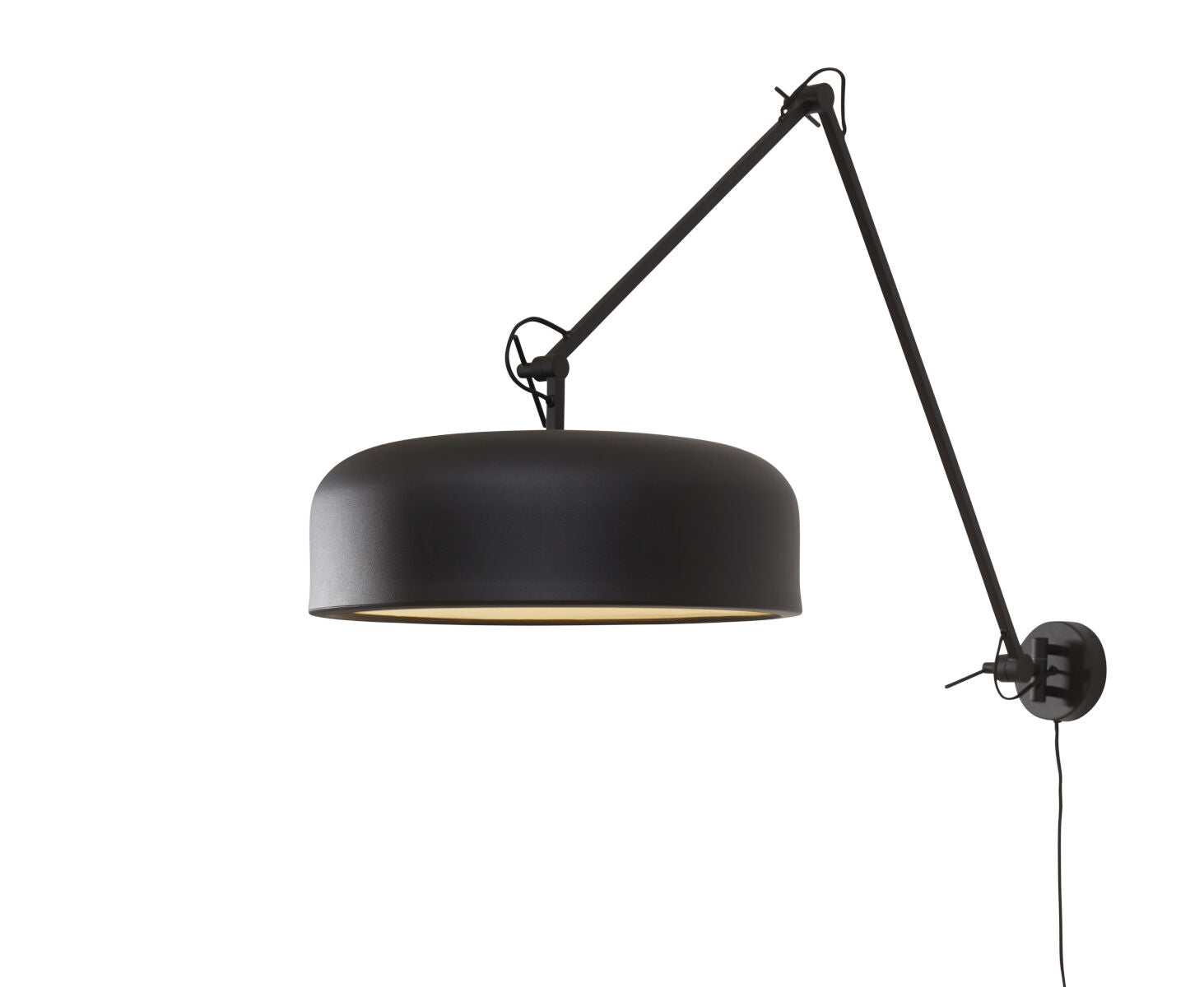 Marseille adjustable wall light in black | malletandplane.com