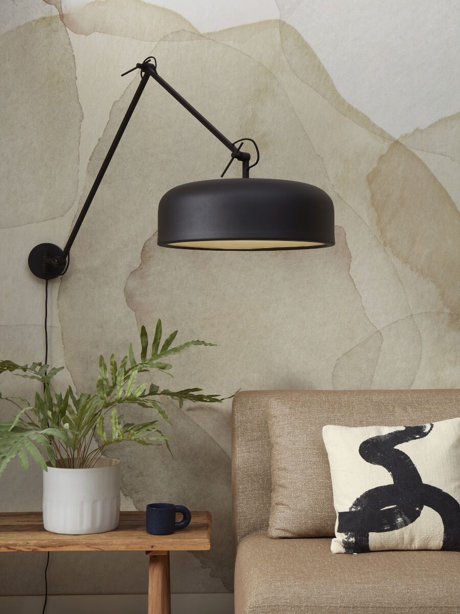Marseille adjustable wall light in black | malletandplane.com