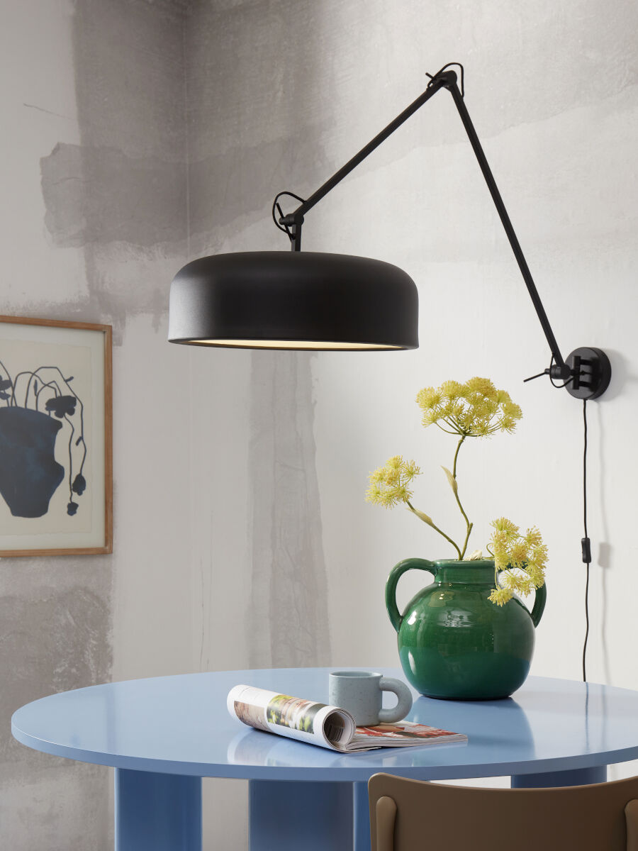 Marseille adjustable wall light in black | malletandplane.com