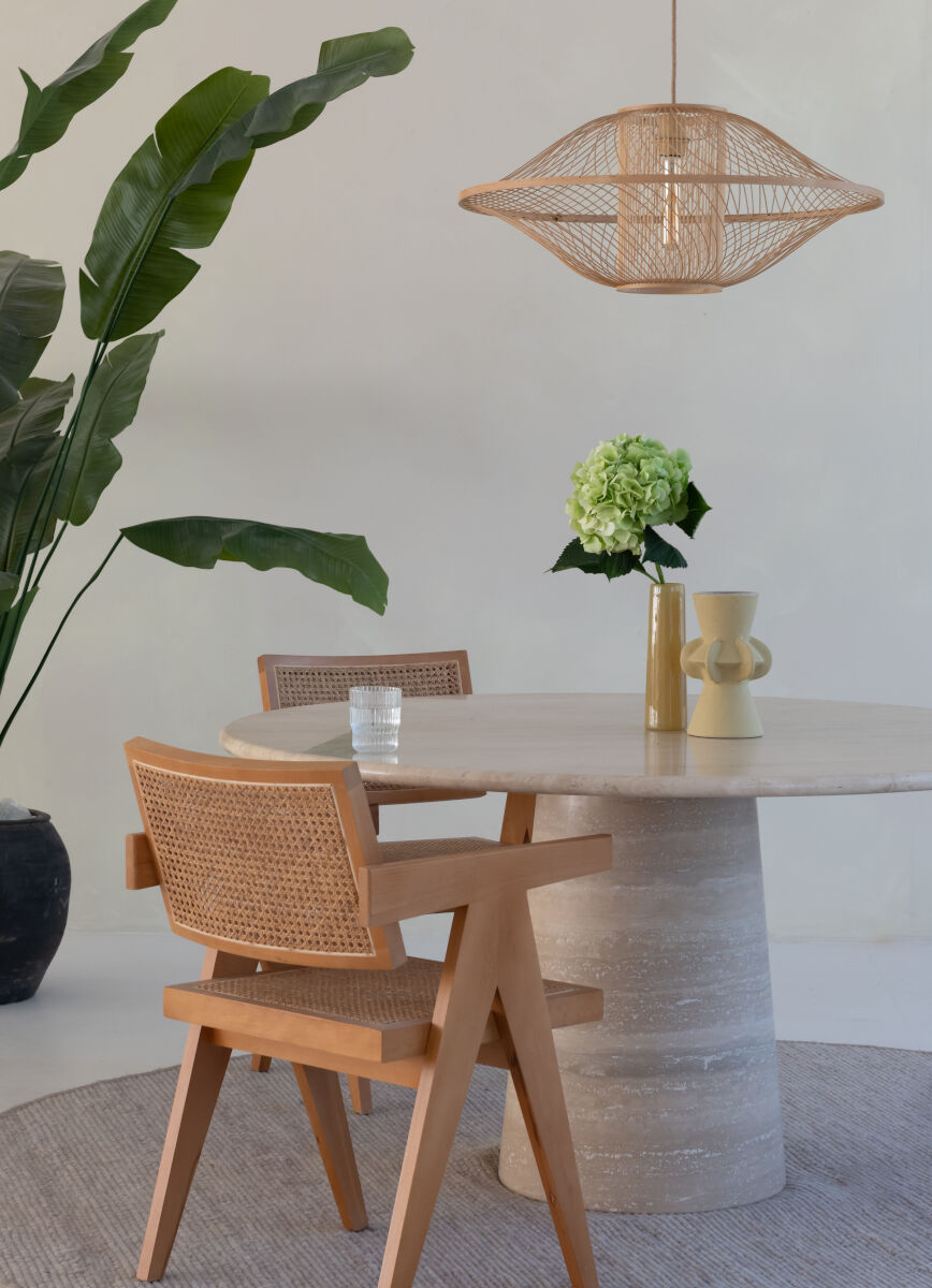 Maui handwoven bamboo pendant light | malletandplane.com