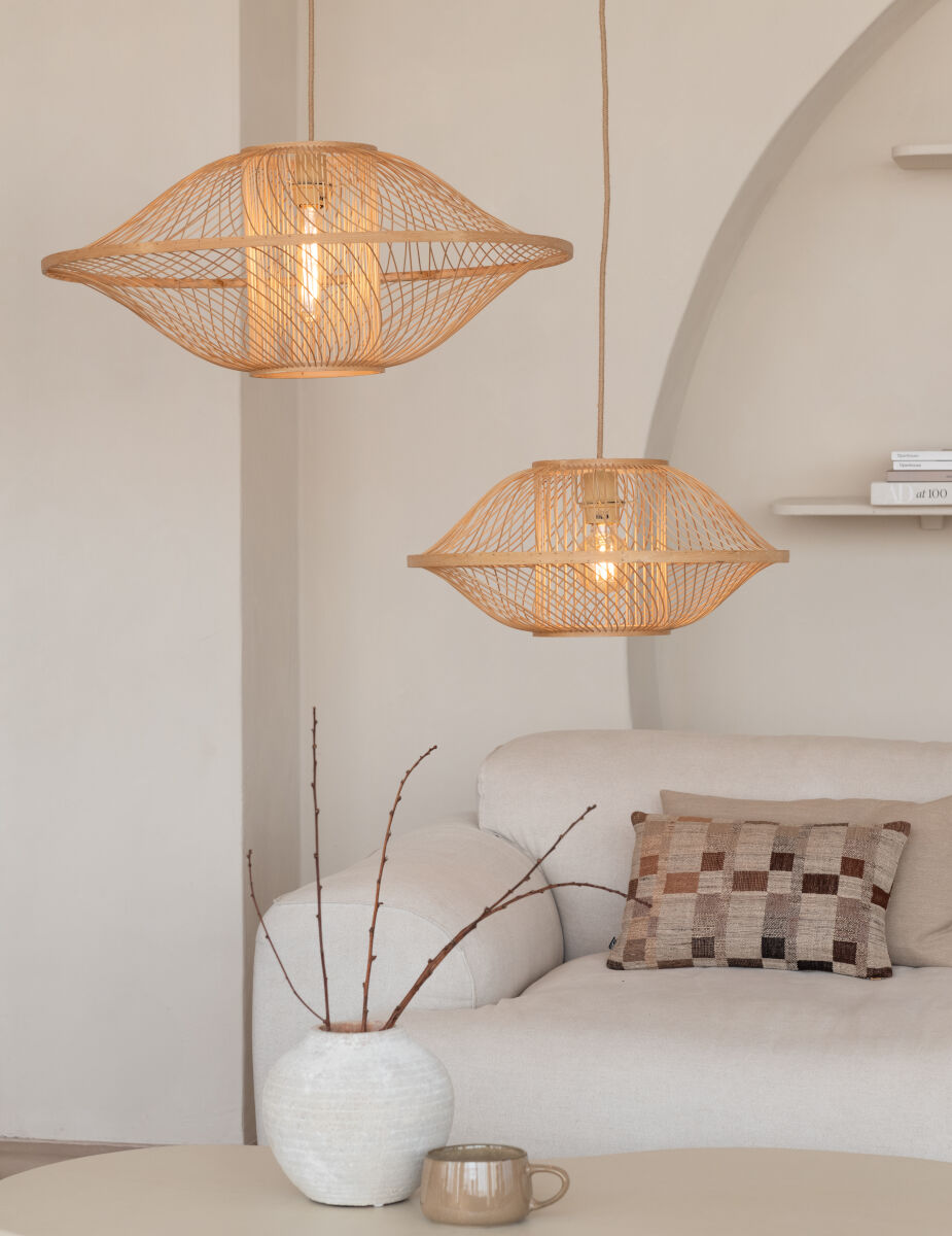 Maui handwoven bamboo pendant light | malletandplane.com