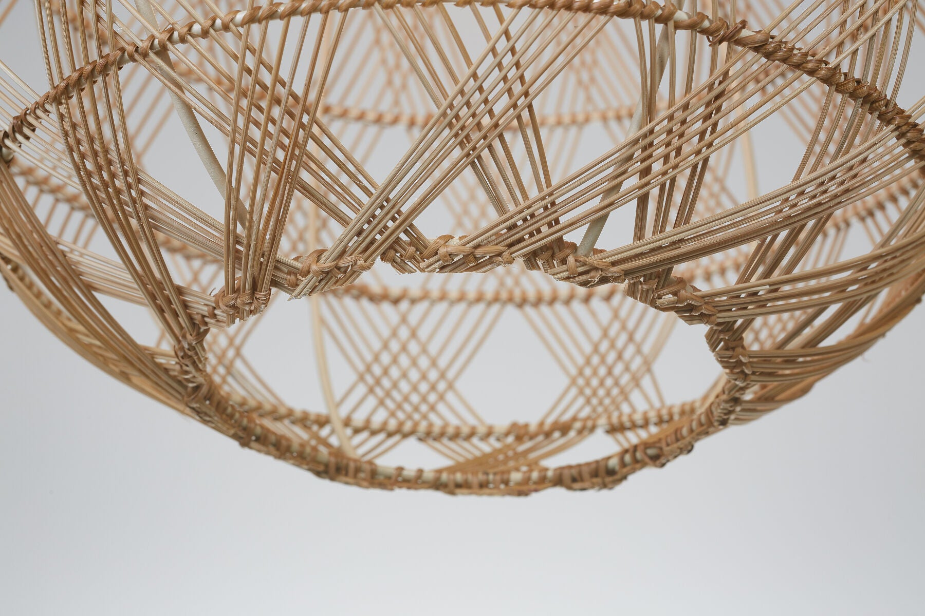 Mendoza handwoven natural bamboo bottle shaped pendant light | malletandplane.com