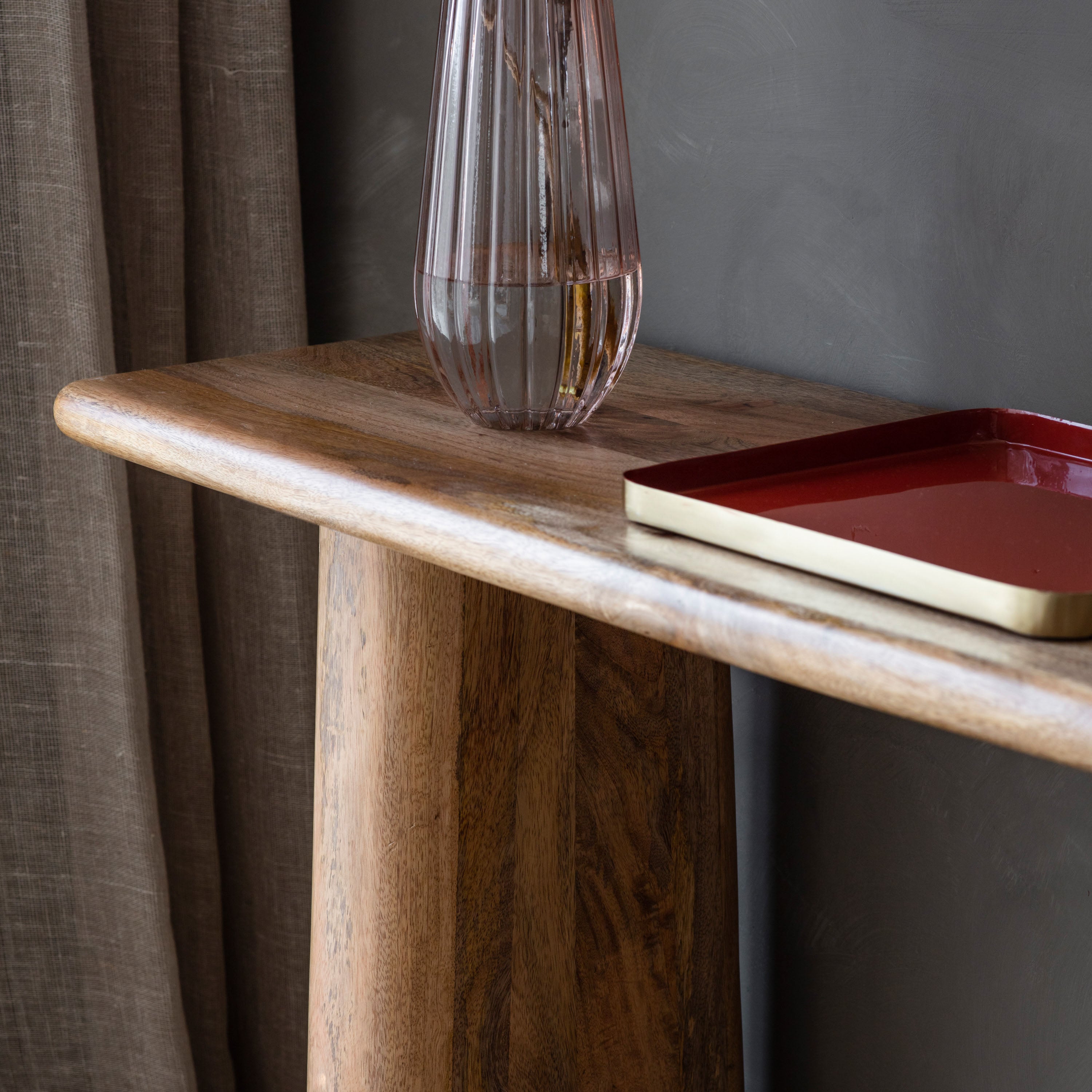 Jasper chunky solid mango wood console table | MalletandPlane.com